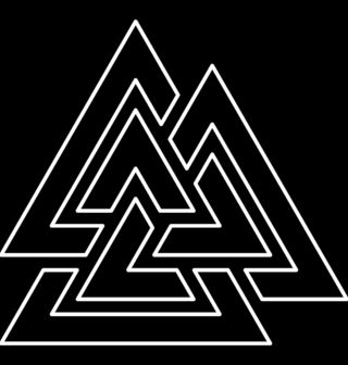Obrázek 2 produktu Pánské tričko Valknut Symbol posmrtného života