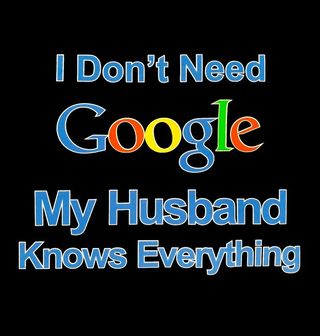 Obrázek 2 produktu Dámské tričko "Nepotřebuji Google, můj manžel ví všechno"