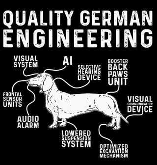 Obrázek 2 produktu Dámské tričko Jezevčík Quality German Engineering
