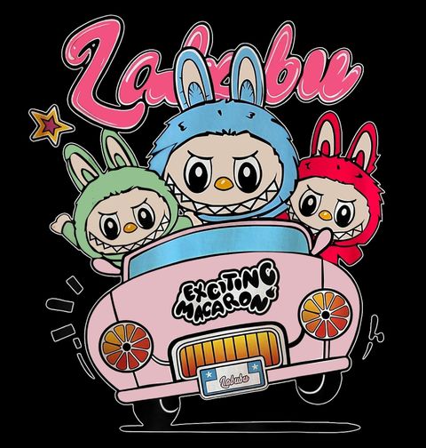 Obrázek produktu Dámské tričko Labubu Roadtrip Exciting Macaron