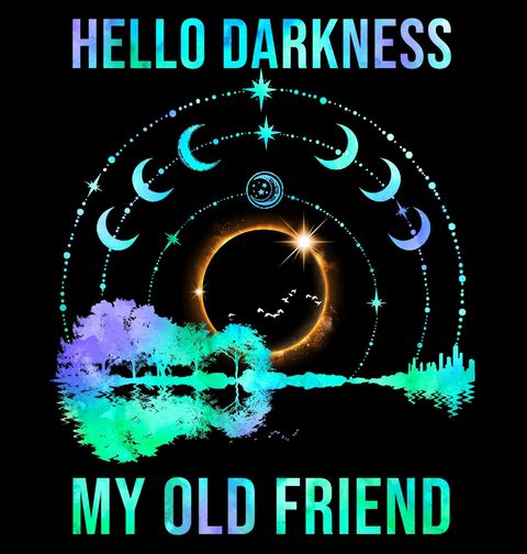 Obrázek produktu Pánské tričko Temná melodie Hello Darkness, My Old Friend