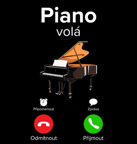 Obrázek produktu Pánské tričko Piano volá Phone Call