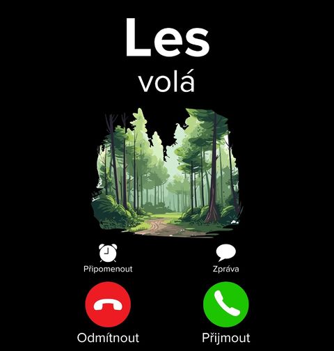 Obrázek produktu Dámské tričko Les volá Phone Call