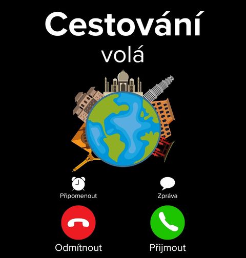 Obrázek produktu Dámské tričko Cestování volá Phone Call