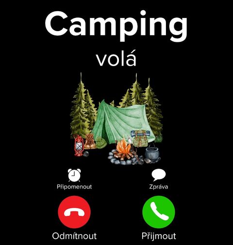 Obrázek produktu Dámské tričko Camping volá Phone Call