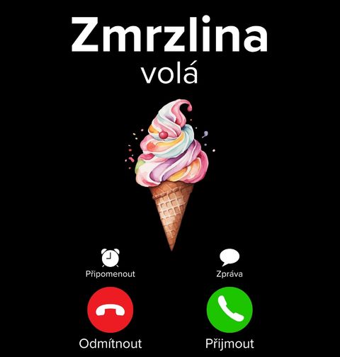 Obrázek produktu Dámské tričko Zmrzlina volá Phone Call