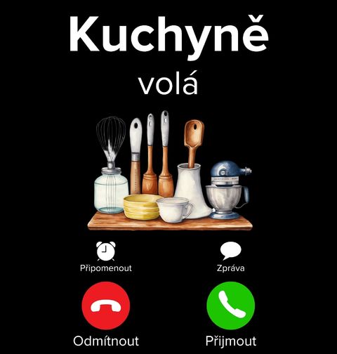 Obrázek produktu Pánské tričko Kuchyně volá Phone Call