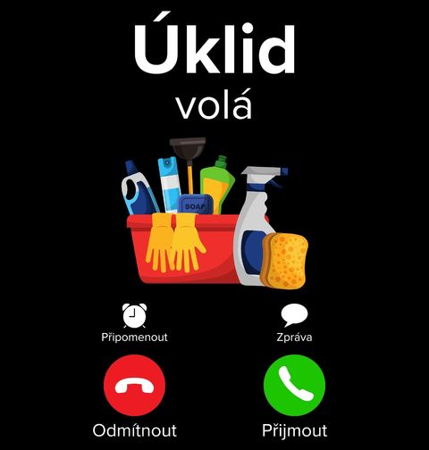 Obrázek produktu Pánské tričko Úklid volá Phone Call