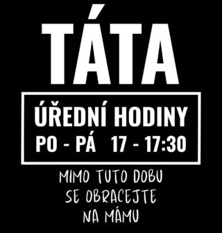 Obrázek 2 produktu Pánské tričko Táta Úřední hodiny
