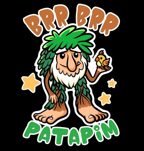 Obrázek produktu Dětské tričko Brr Brr Patapim s Ptáčkem