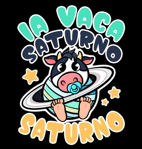 Obrázek produktu Dětské tričko Kráva s dudlíkem La Vaca Saturno Saturno