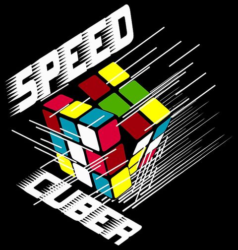 Obrázek produktu Dámské tričko Rubikova kostka SPEED CUBER