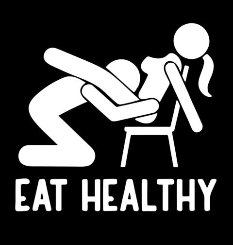 Obrázek produktu Dámské tričko Jezte zdravě Eat Healthy