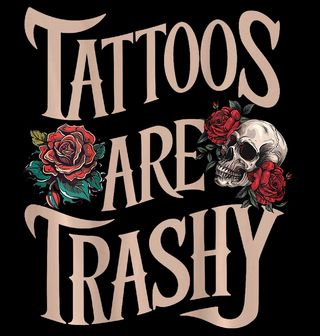 Obrázek 2 produktu Dámské tričko Nevkusně Potetovanej Tattoos are trashy