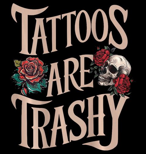 Obrázek produktu Dámské tričko Nevkusně Potetovanej Tattoos are trashy