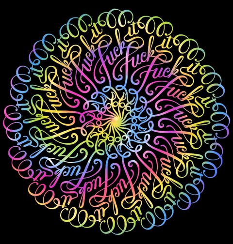 Obrázek produktu Pánské tričko Mandala Fuck it