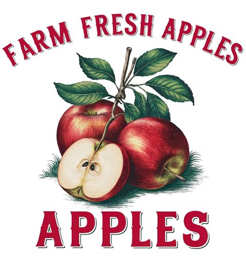 Obrázek produktu Dámské tričko Farmářská Jablka Farm Fresh Apples