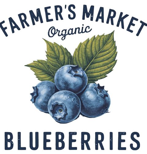 Obrázek produktu Dámské tričko Farmářské Borůvky Farmer's Market Organic Blueberries
