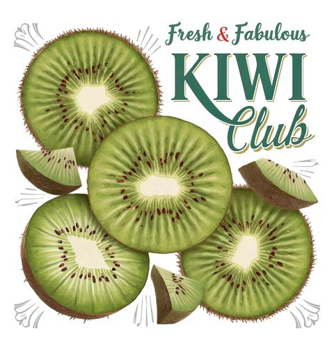Obrázek produktu Dámské tričko Čerstvé Kiwi Fresh & Fabulous Club