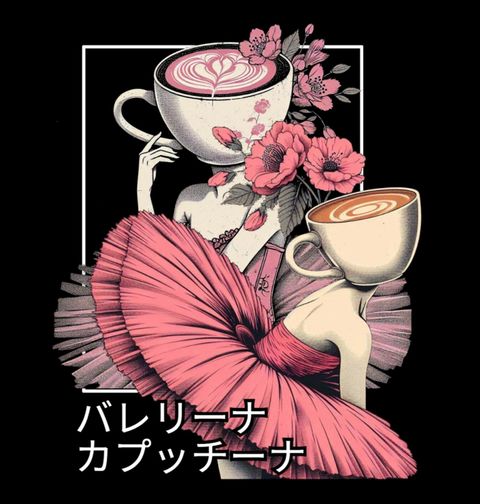 Obrázek produktu Dámské tričko Japonská Ballerina Cappuccina