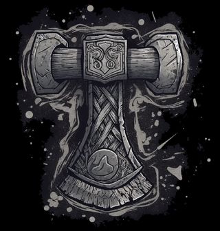 Obrázek 2 produktu Dámské tričko Mjöllnir Thorovo Kladivo