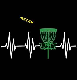 Obrázek 2 produktu Pánské tričko Kardiogram a Discgolf