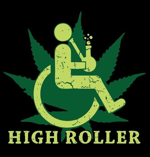 Obrázek produktu Dámské tričko Zhulený Vozíčkář High Roller
