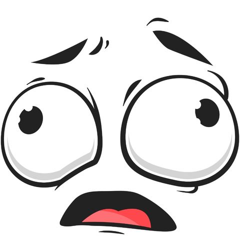 Obrázek produktu Dámské tričko Vyděšený Smajlík Scared Cartoon Emoji