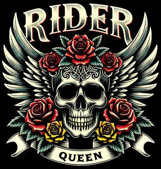 Obrázek 2 produktu Dámské tričko Motorkářská Královna Rider Queen