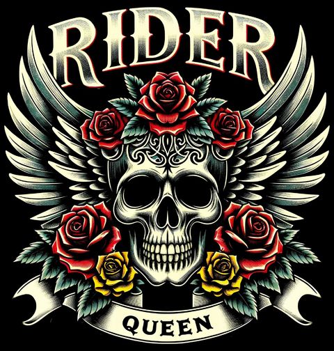 Obrázek produktu Dámské tričko Motorkářská Královna Rider Queen