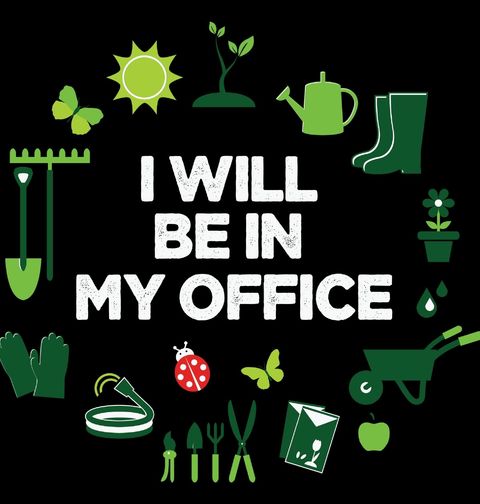 Obrázek produktu Pánské tričko Zahrada je moje Kancelář I will be in my office
