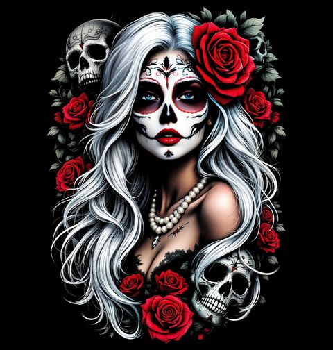 Obrázek produktu Dámské tričko Kráska Smrti Calavera