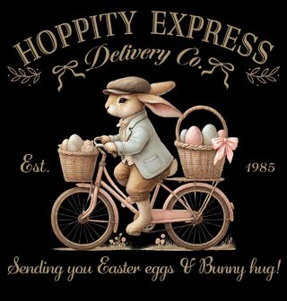 Obrázek 2 produktu Pánské tričko Velikonoční Králík na Kole Hoppity Express