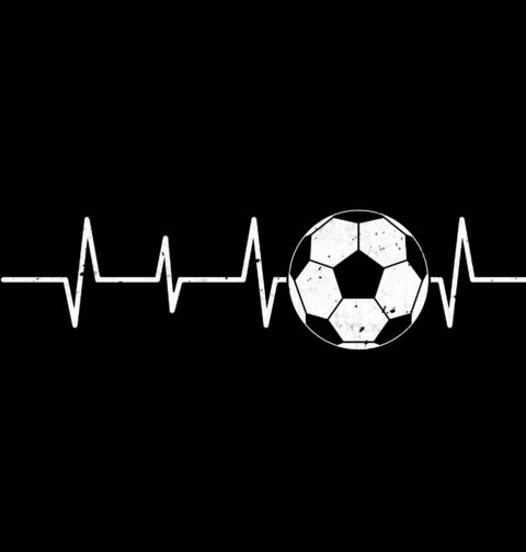 Obrázek produktu Pánské tričko Vintage Kardiogram a Fotbal