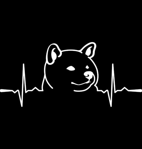 Obrázek produktu Pánské tričko Kardiogram a Shiba-Inu
