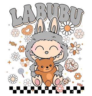 Obrázek 2 produktu Dámské tričko Šedý Labubu s Medvídkem