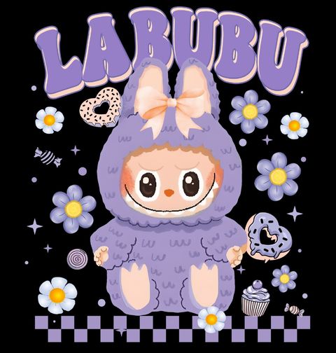 Obrázek produktu Dětské tričko Fialový Labubu