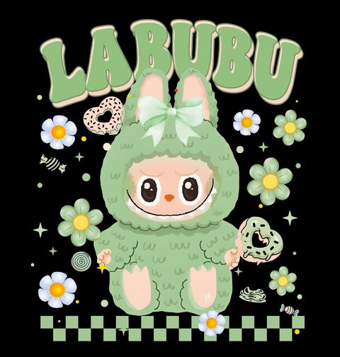 Obrázek produktu Dětské tričko Zelený Labubu