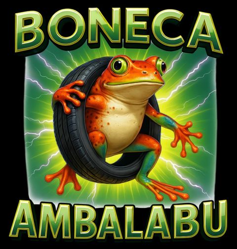 Obrázek produktu Dámské tričko Žába v Pneumatice Boneca Ambalabu