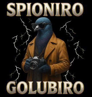 Obrázek 2 produktu Dámské tričko Holub Špion Spioniro Golubiro Italský Brainrot