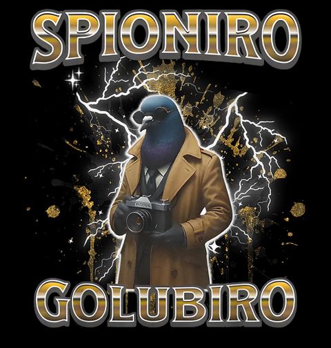 Obrázek produktu Pánské tričko Noční Mise Holuba Spioniro Golubiro Italský Brainrot
