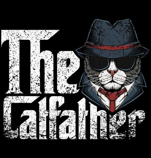 Obrázek produktu Pánské tričko The Catfather Kmotr Kočka z Podsvětí