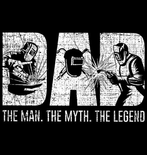 Obrázek produktu Pánské tričko Táta Svářeč The Man The Myth The Legend