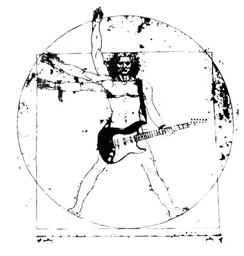 Obrázek produktu Pánské tričko Vitruviánský kytarista