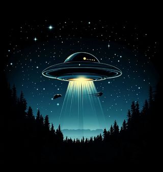 Obrázek 2 produktu Dámské tričko Vesmírná hlídka UFO