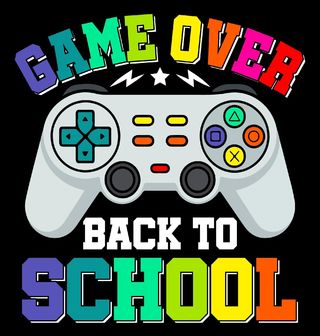 Obrázek 2 produktu Dětské tričko Konec hraní Game Over Back to School