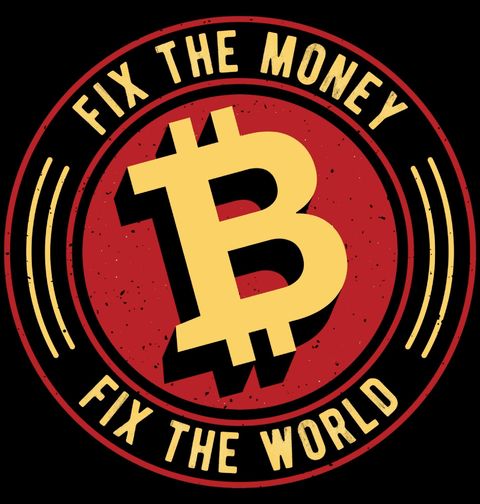 Obrázek produktu Pánské tričko Bitcoin Revoluce Fix the Money, Fix the World