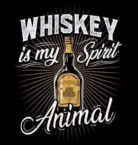 Obrázek produktu Pánské tričko Whiskey je moje spirituální zvíře