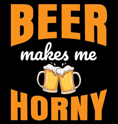 Obrázek produktu Dámské tričko Po pivě jsem nadržený Beer makes me horny
