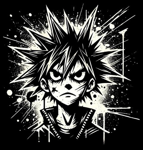 Obrázek produktu Dámské tričko Tajemný Anime Pankáč